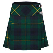 Skirt, Ladies Billie Kilt, Wool, Johnston/e Tartan